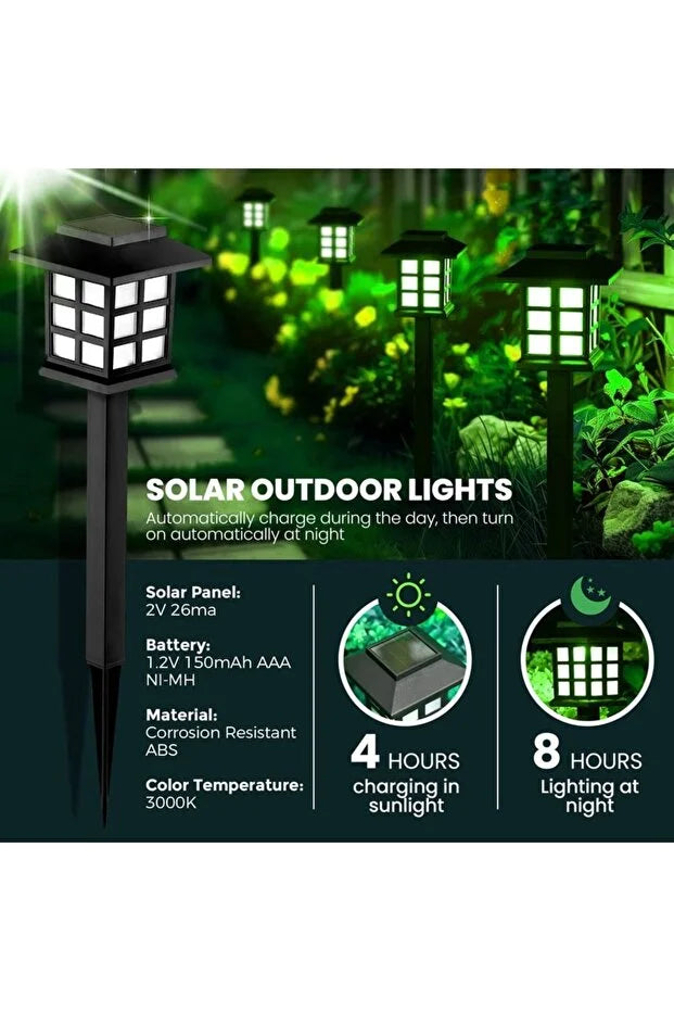 Yeşil Led Güneş Enerjili Lamba