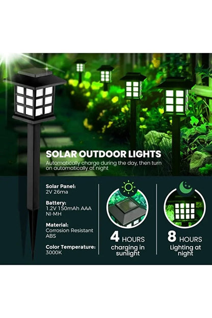 Yeşil Led Güneş Enerjili Lamba