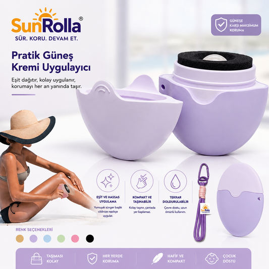 SunRolla Pratik Güneş Kremi Uygulayıcı