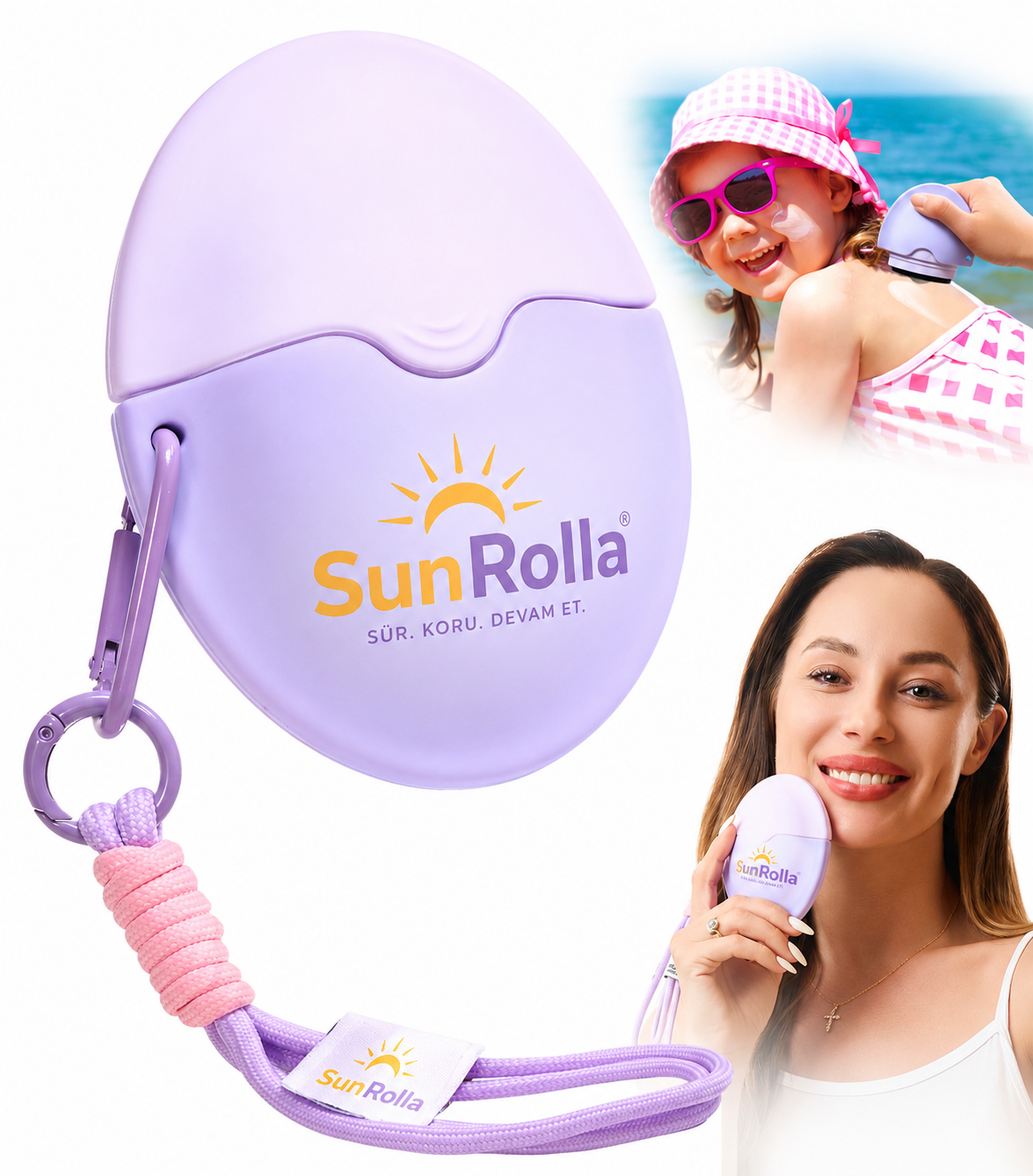 SunRolla Pratik Güneş Kremi Uygulayıcı